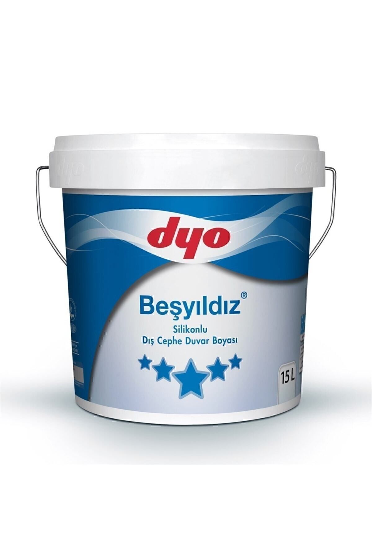 Beşyıldız Silikonlu Dış Cephe Duvar Boyası Beyaz 20 Kg (15LT) 10kg (7.5LT) 3,5kg (2,5LT)