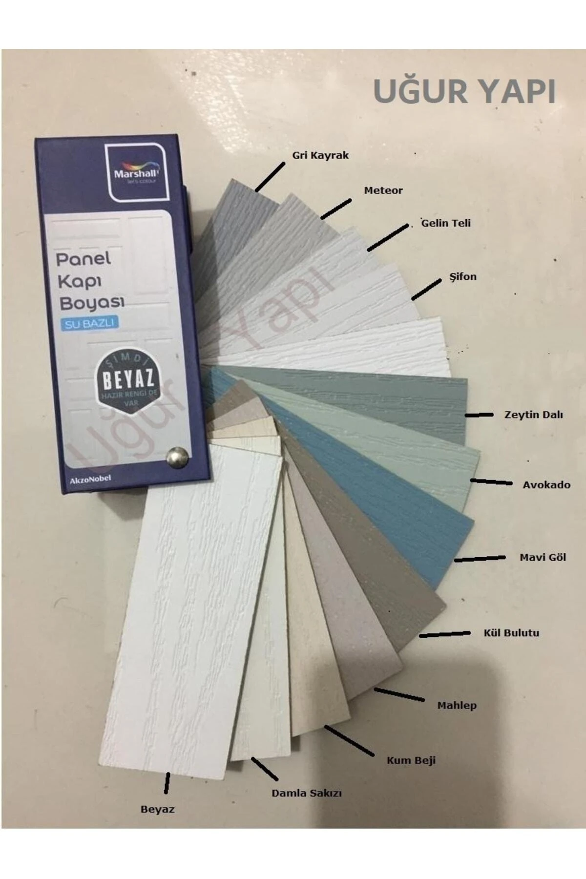 Su Bazlı Panel Kapı Boyası 0.75 Lt - Yeni Plastik Ambalaj - Avokado