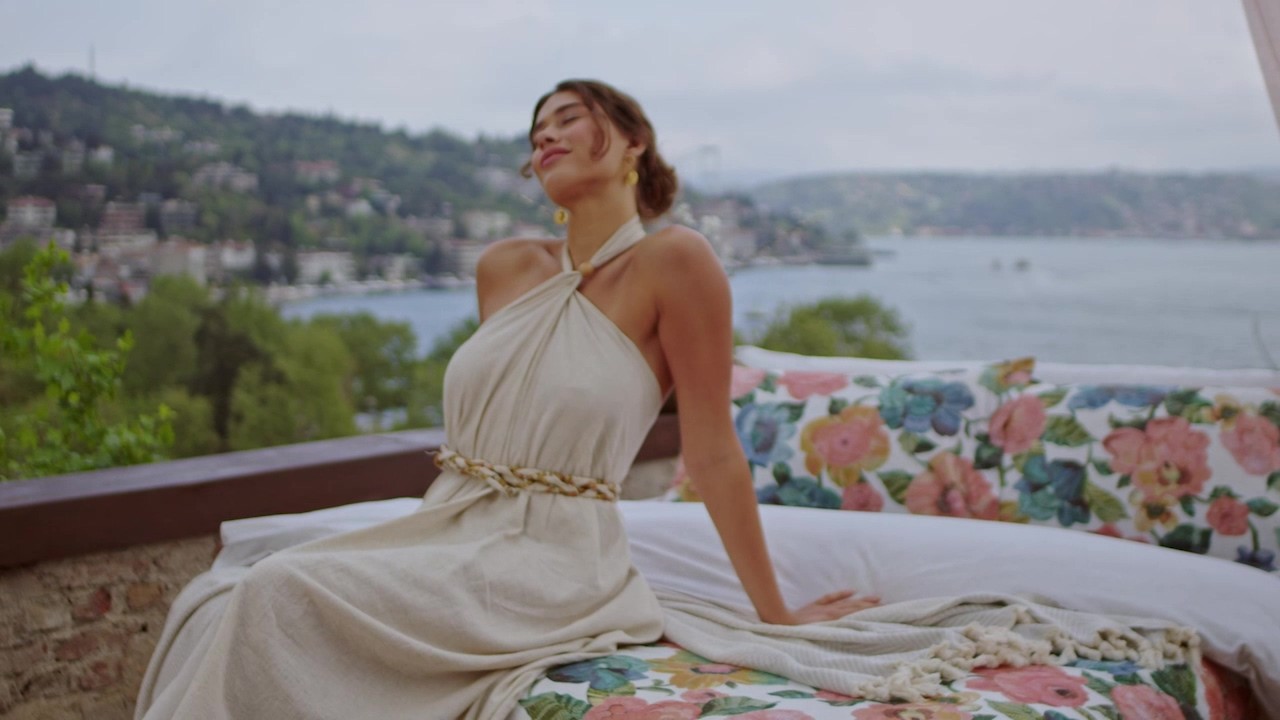 Wisteria Pamuk Saten Çift Kişilik Nevresim Takımı Yeşil