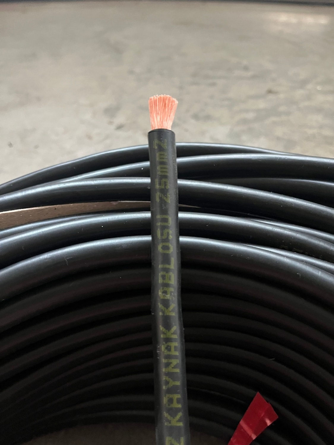 6 Metre 25 mm Kaynak Kablosu