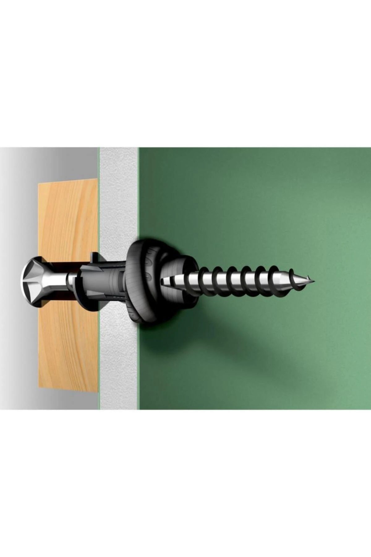 Shark Pro Ahtapot Dübel 8x46 Siyah 200 Adet