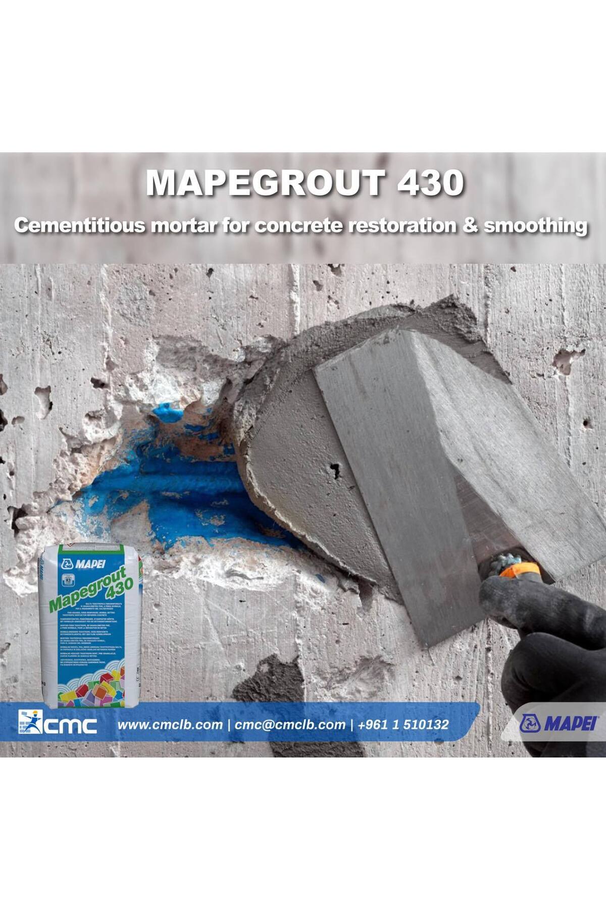 MAPEİ MAPEGROUT 430 R3 YAPISAL TAMİR HARCI 25 KG