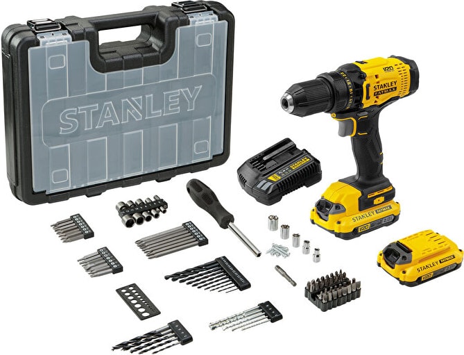 New SCD700D2KA 18V 2AH V20 Çift Akü Darbesiz MATKAP+100 Akses. Yeni