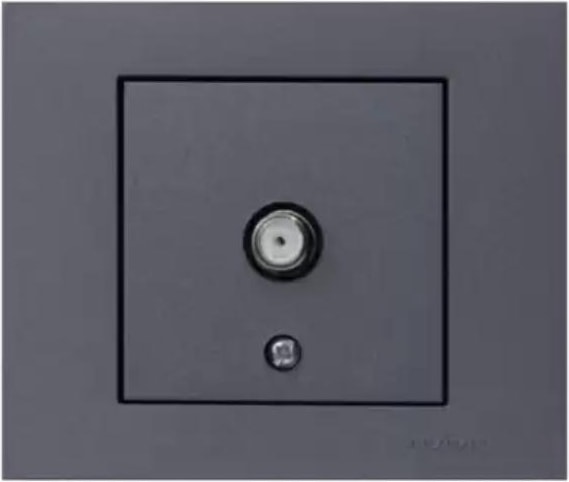 Vsc  Füme Uydu Prizi ( Tekli F Tipi Konnektör- Sonlu )