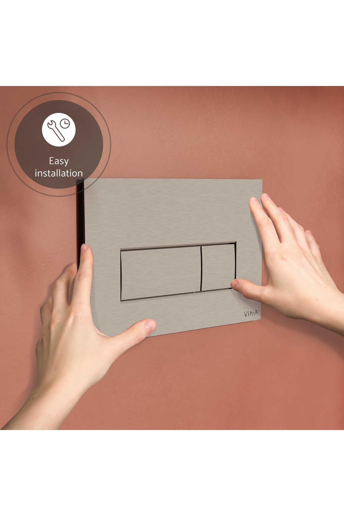 Root Square 740-2395 Kumanda Paneli, Fırçalı Nikel