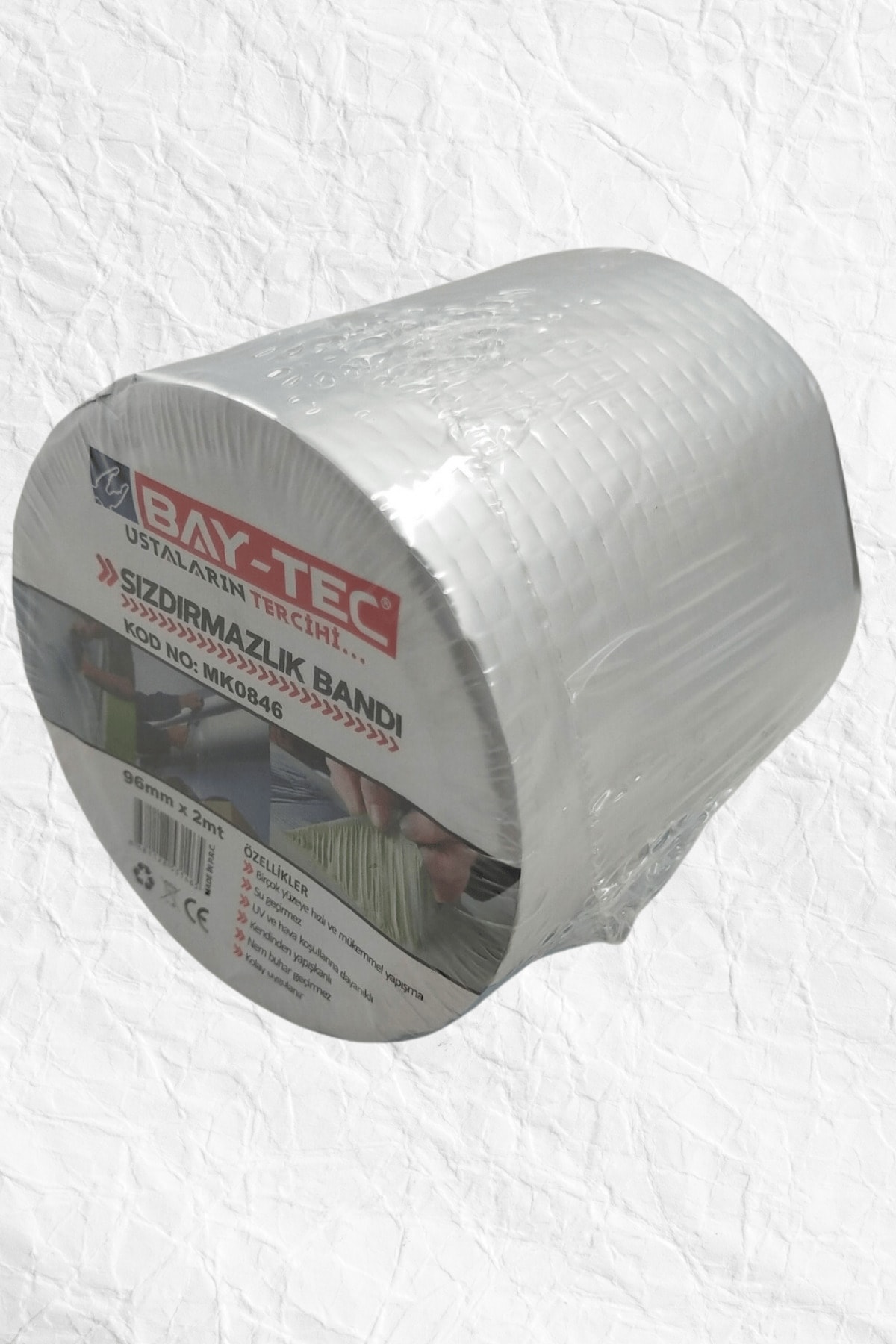 OZKUVVET 2 Metre Sızdırma Önleyici Bant Çamur Bant Su Sızdırmaz Güçlü Tamir Tadilat Çatı Izolasyon bantı 96mm