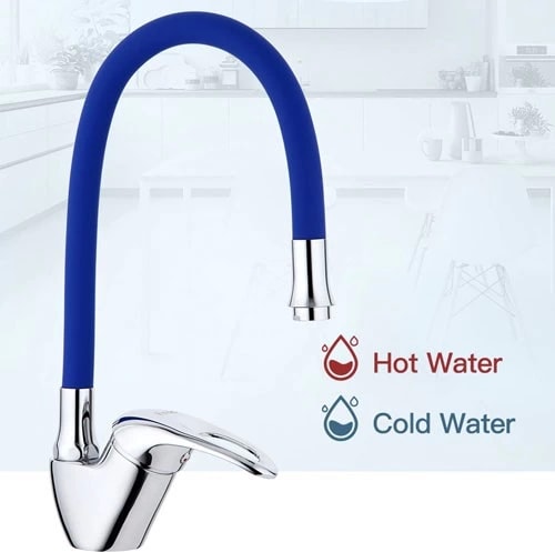 Mix Kuğu Mutfak Evye Batarya Renkli Oynar Başlıklı Pembe ( Lisinya ) Alithestereo