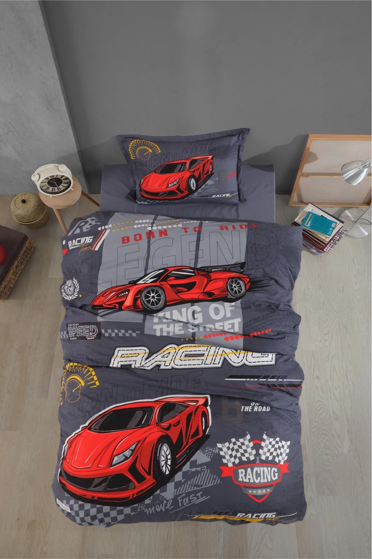 Ranforce Nevresim Takımı Tek Kişilik Racing Team V1 Mavi