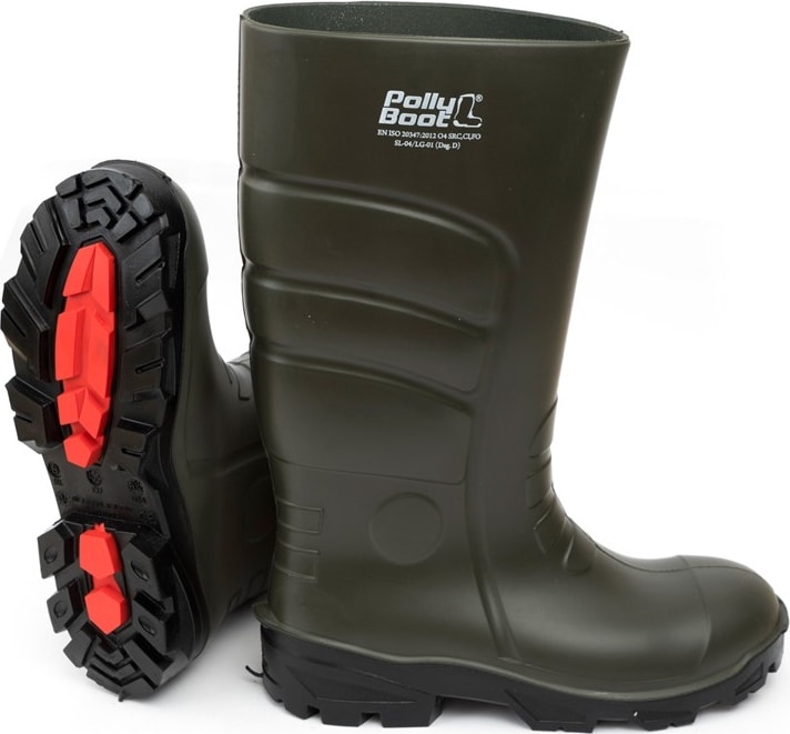 Pollyboot K.haki/siyah Pu Çizme No:47