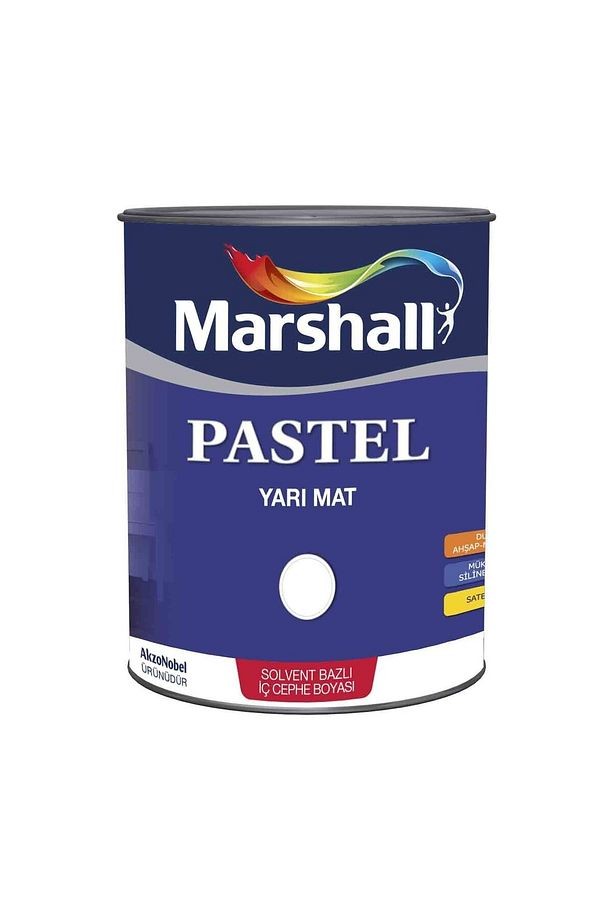 Pastel Yarı Mat Saten Sentetik Ahşap-Metal-Duvar Boyası 3.75 lt 5 kg Fıstık