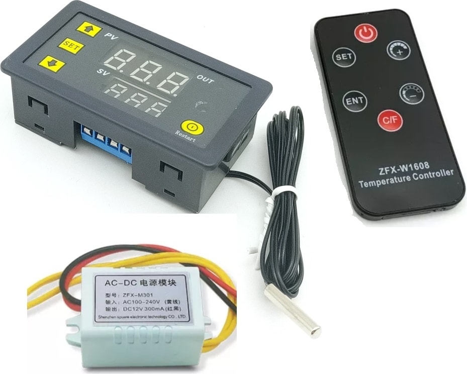 W3231 220VOLT 10A Uzaktan Kumandalı Termostat