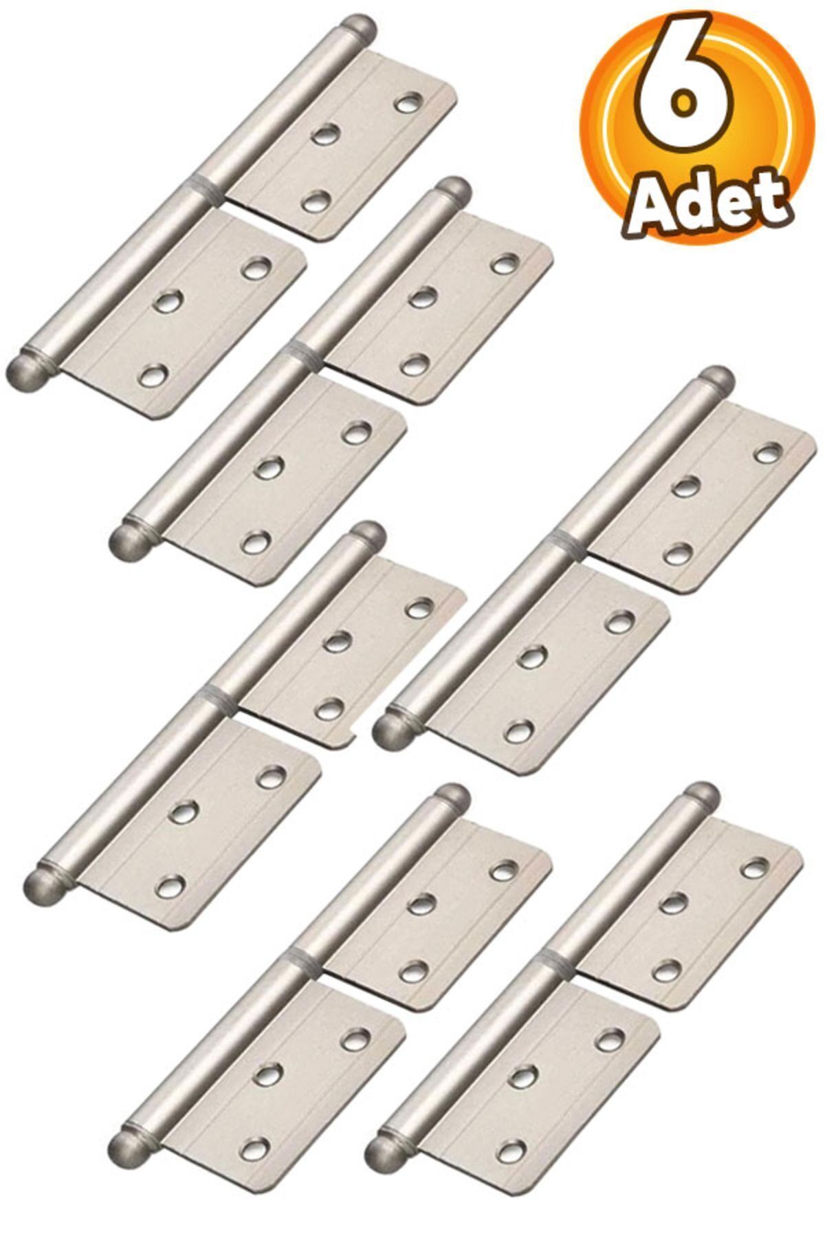 OZKUVVET Yönsüz Kapı Menteşesi Saten 12 cm, 6'lı paket