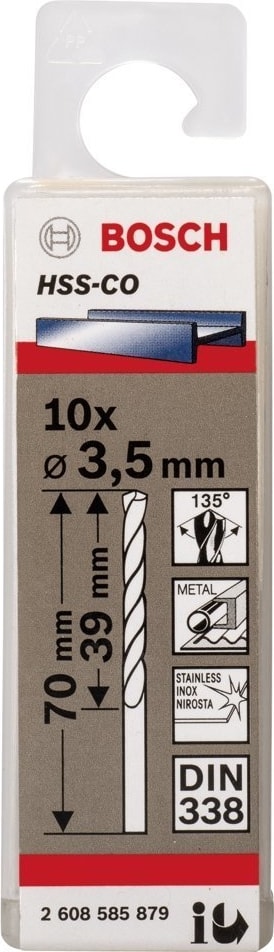BOSCH Hss-Co 3,5*70 mm 10'lu Paket