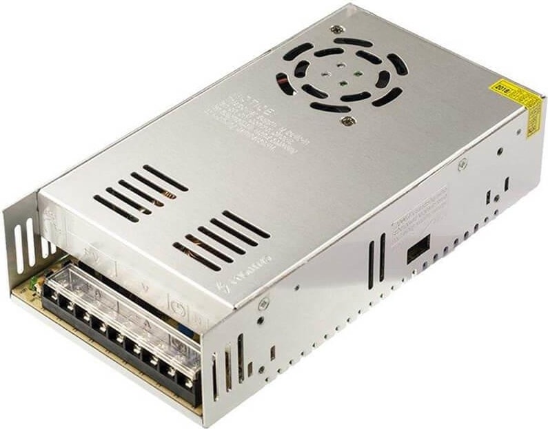 24V 15A Metal Kasa Adaptör Güvenlik Kamera Şerit LED Fanlı - 360W - Akım Koruma Devreli