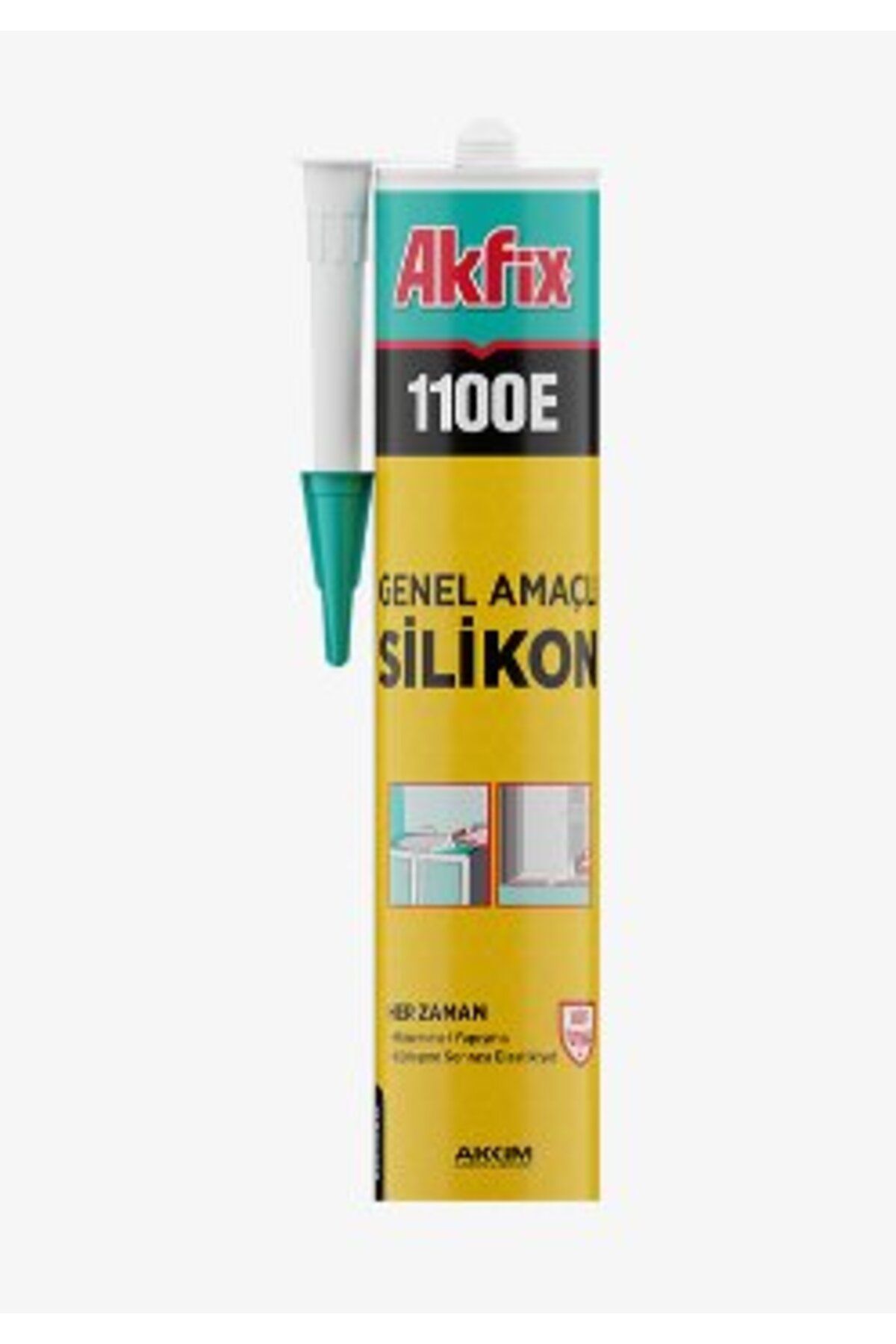 AKFİX 1100E GENEL AMAÇLI SİLİKON ( 2ADET )