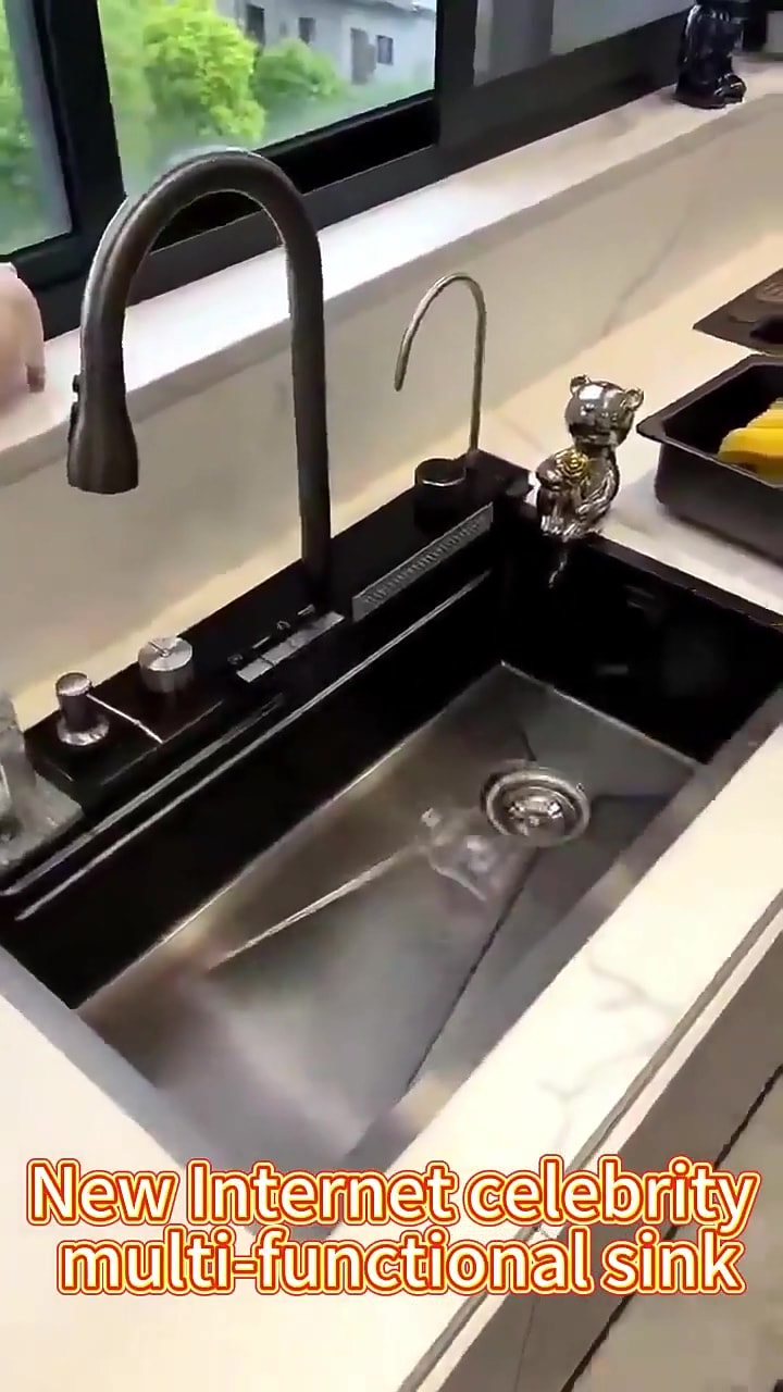 Mutfak Eviyesi Teknolojik Akıllı Eviye Sus304 Paslanmaz Çelik 3 Mm Kalınlık Beyaz Renk