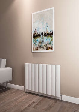 Kavala Yatay Alüminyum Radyatör 850X600 Pütürlü Beyaz (Ral 9016)