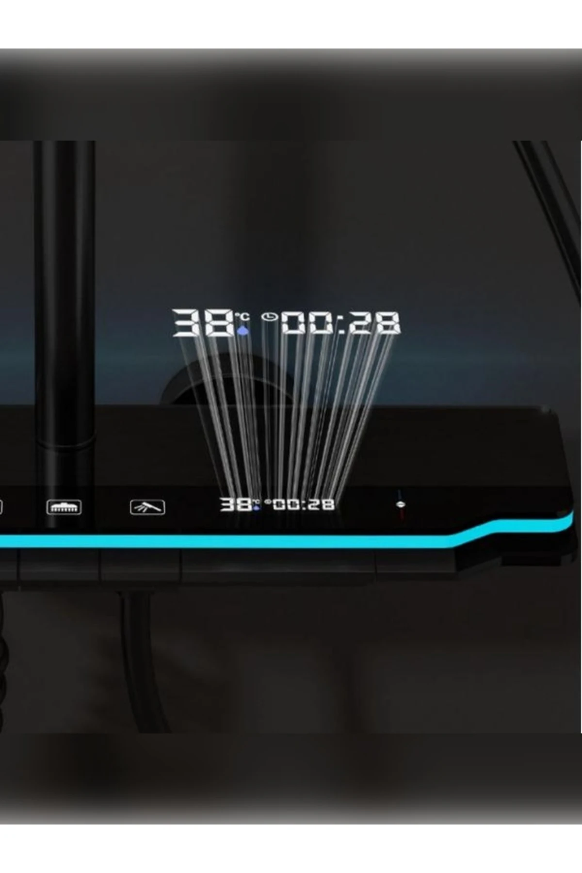 Çok Fonksiyonlu Led Işıklandırmalı Premium Akıllı Duş Seti