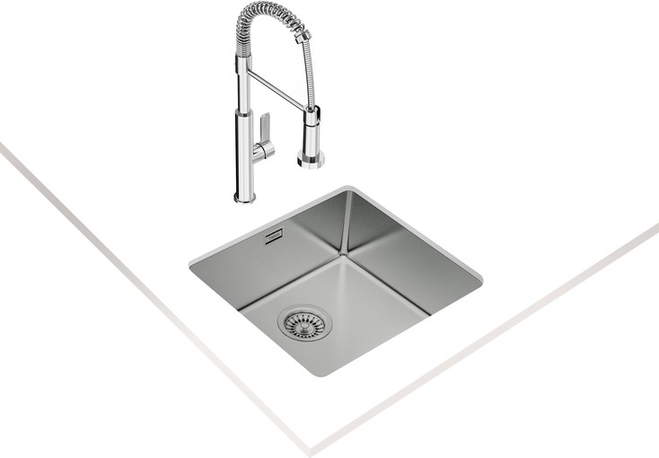 BE LINEA RS15 45.40 Tezgahaltı Eviye Paslanmaz Çelik 45 cm 115000006