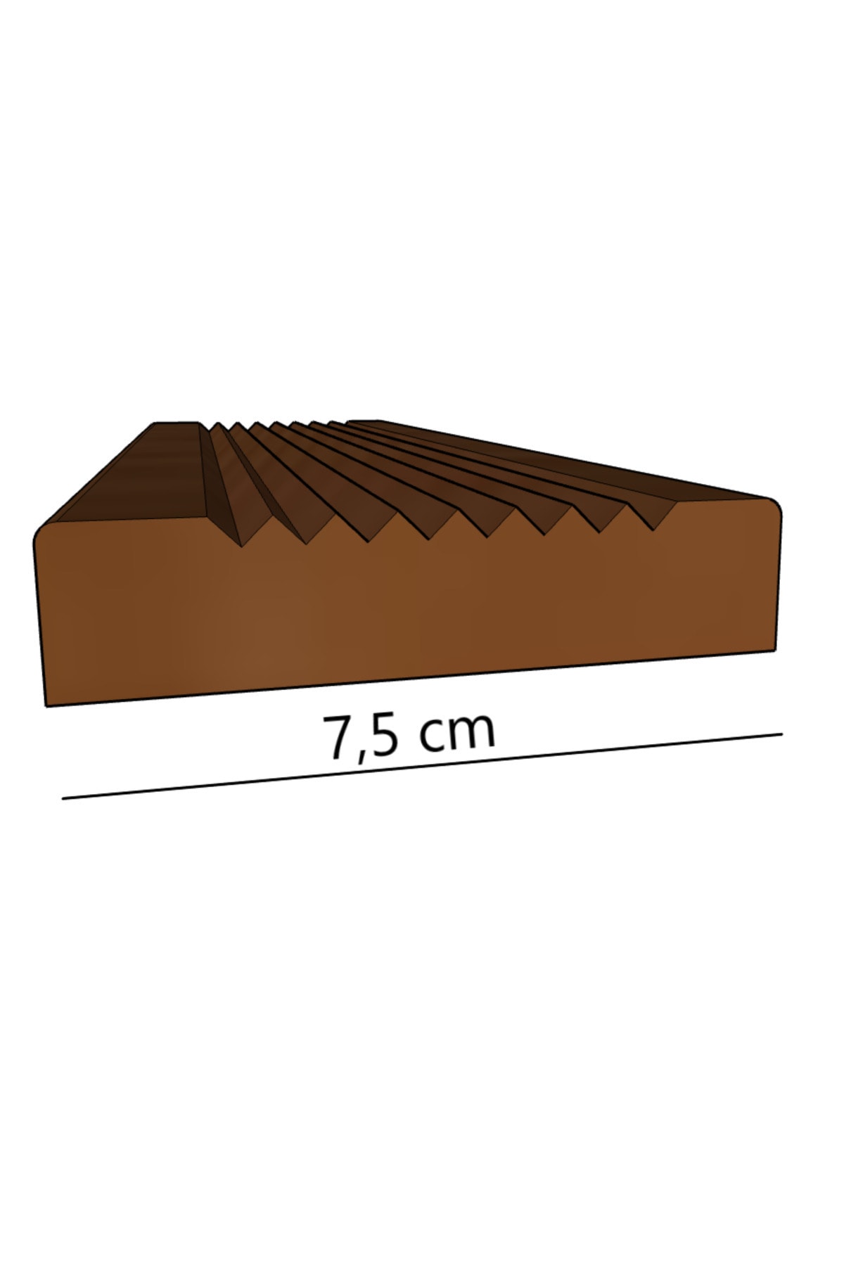 125cm Ahşap Deck Kahverengi Taban Tahtası Lambiri 125 Cm (5 ADET)