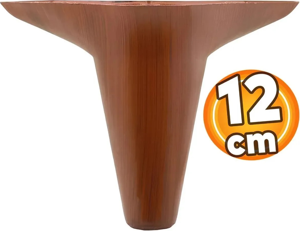 Lüks Mobilya Kanepe Koltuk Tv Ünitesi Baza Yükseltici 12 cm Ahşap Desenli Ayak