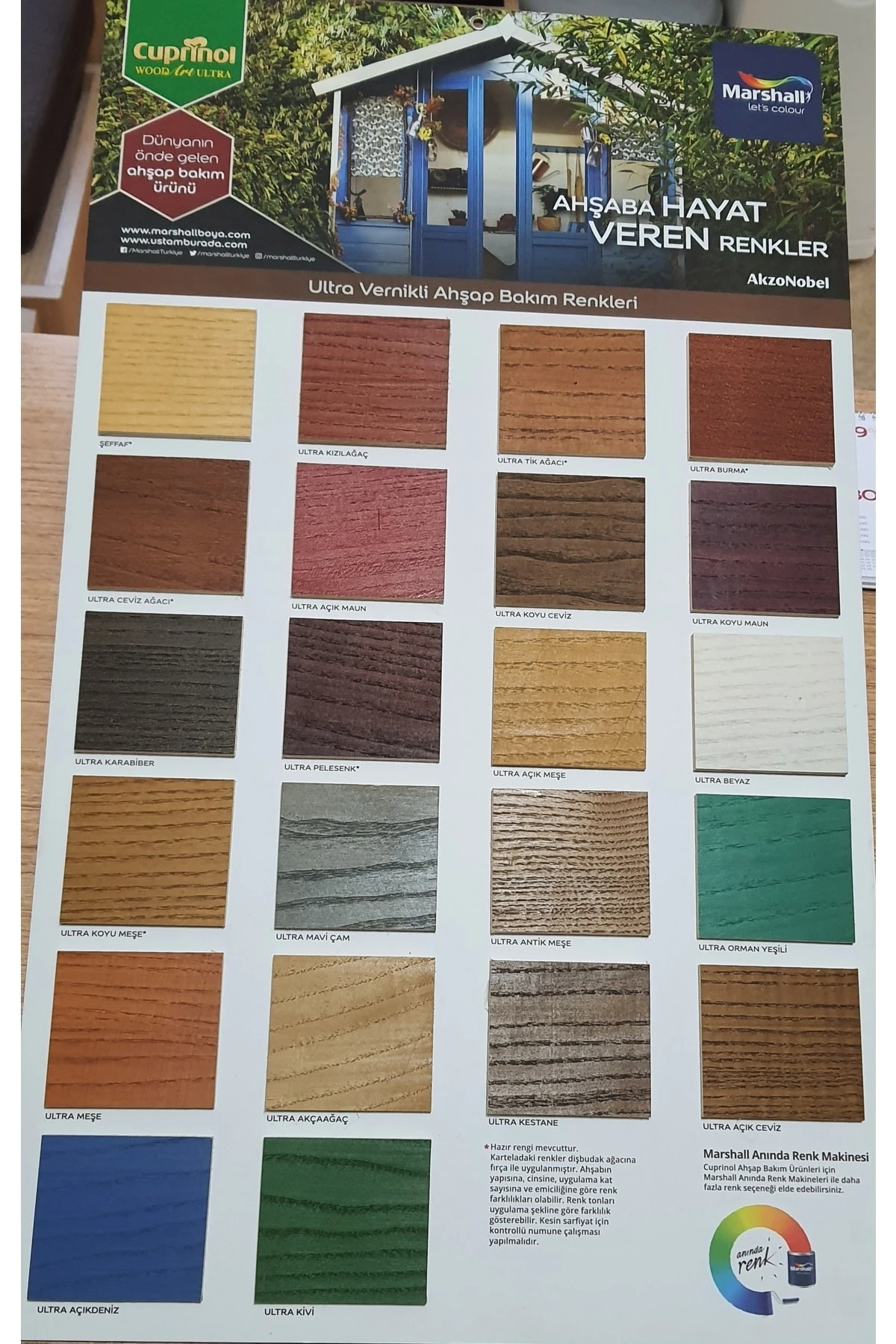Cuprinol Wood Art Ultra Vernikli Ahşap Koruyucu Şeffaf