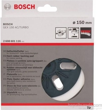 BOSCH - Zımpara Tabanı - Yumuşak, 150 Mm