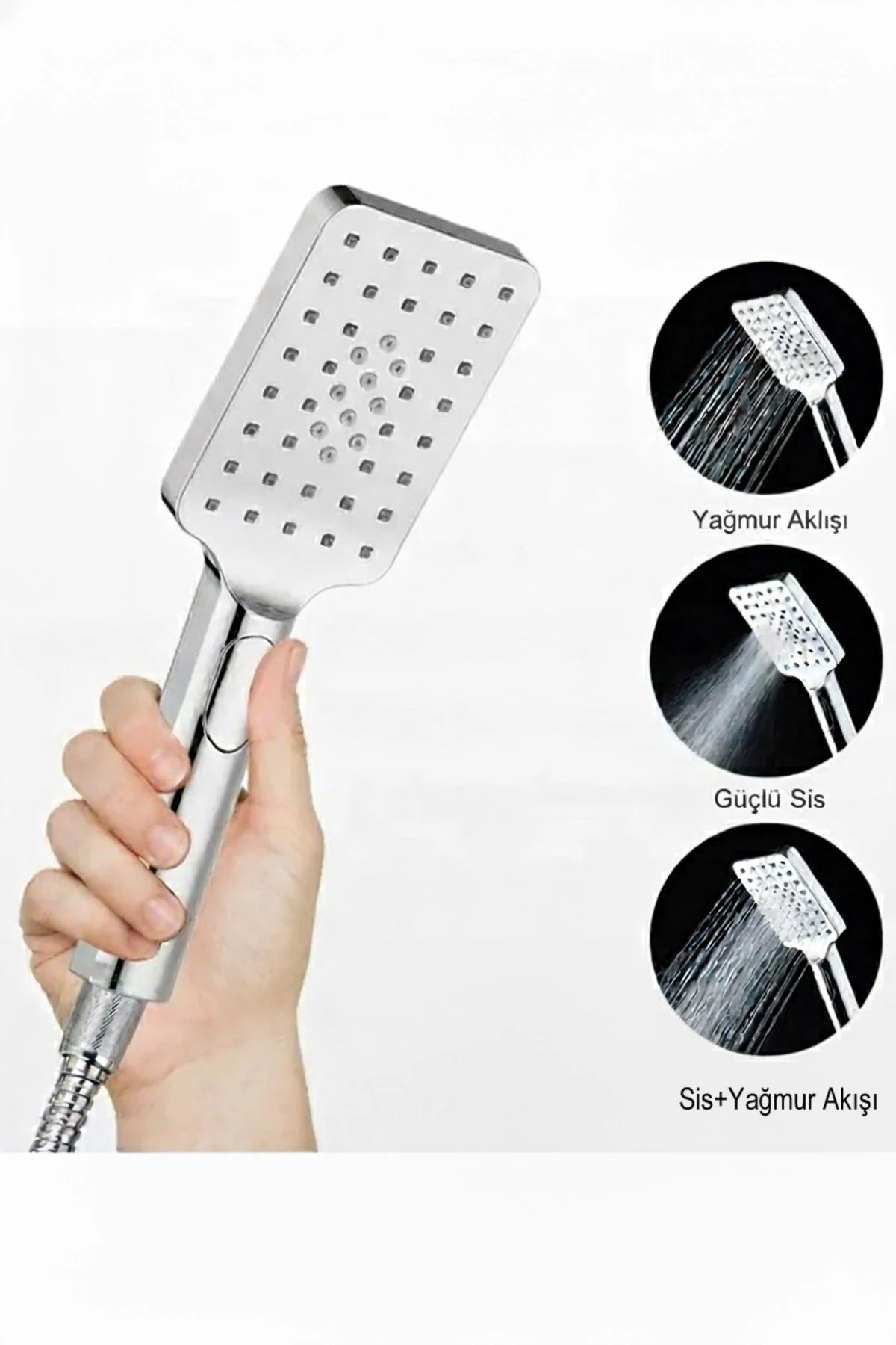 Tepe Yağmurlama Kirec Kırıcılı Ciba Duş Seti Pirinç Yönlendirici
