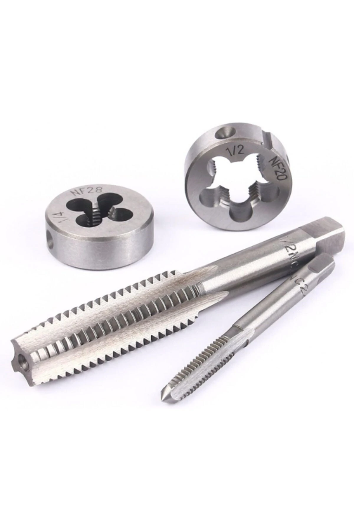 40 Parça Pafta Kılavuz Seti, 40 Parçalı Premium Kılavuz ve Kalıp Seti