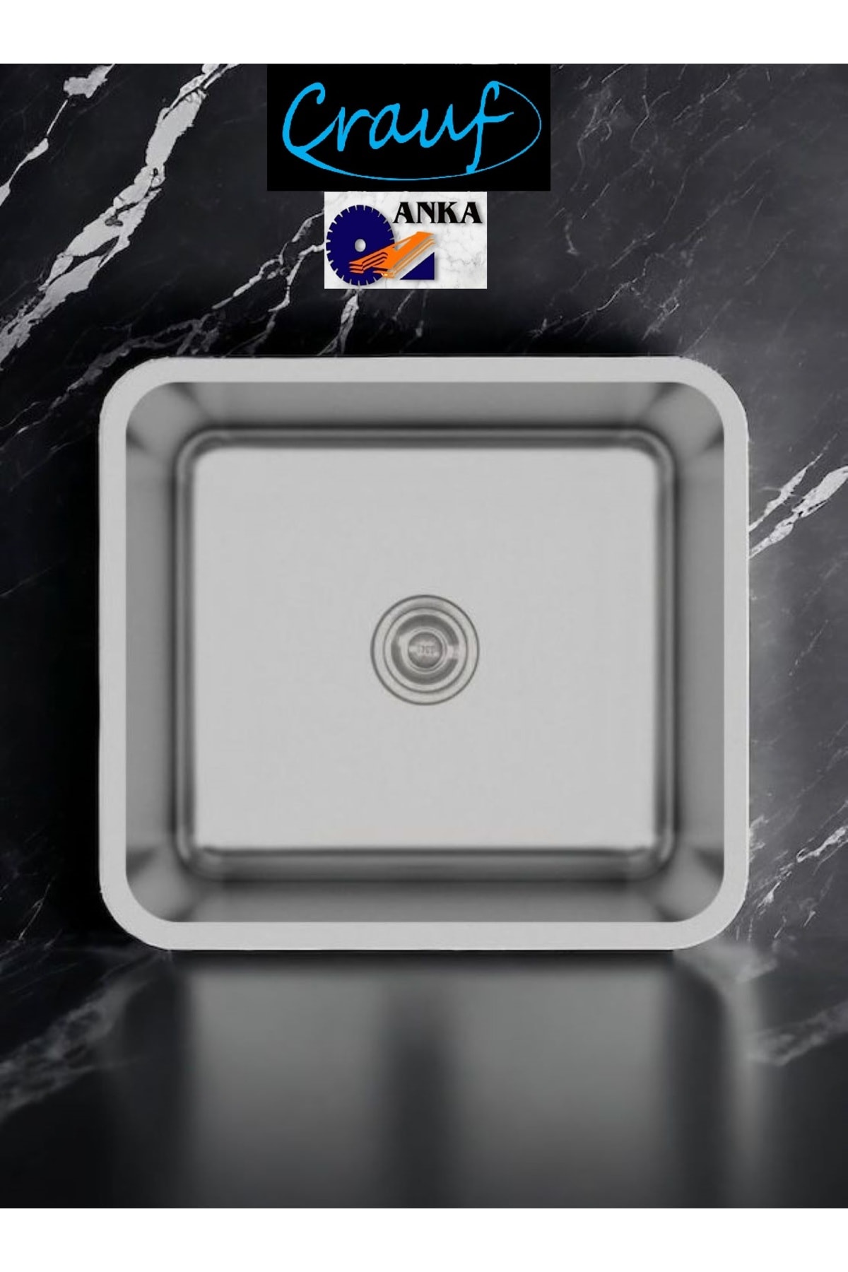 Lavello 3040 Pvd Kaplama 40×45×19 Paslanmaz Mat Gri Mutfak Eviyesi Lavabo (SİFON DAHİL)