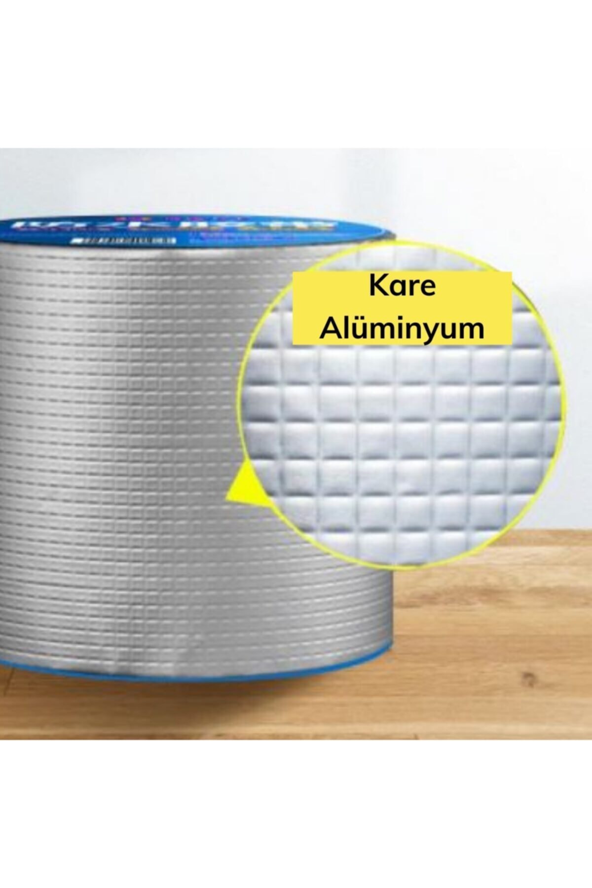 OZKUVVET Yapışkanlı Folyo Bant 5 Metre*10 Cm Su Geçirmez Çatı Boru Duvar Çatlak Onarıcı Bant