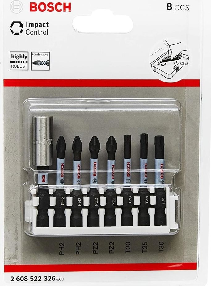 Impact Control Vidalama Bits Uç Seti 8 Parça 2608522326