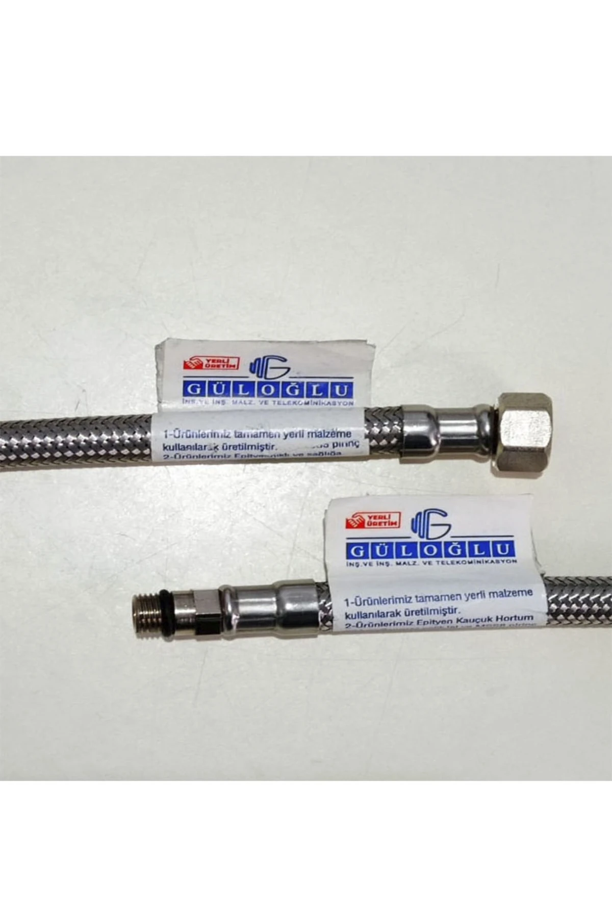 3/8-m10 100 Cm Batarya Flex Hortum (PASLANMAZ ÇELİK, CONTALI)