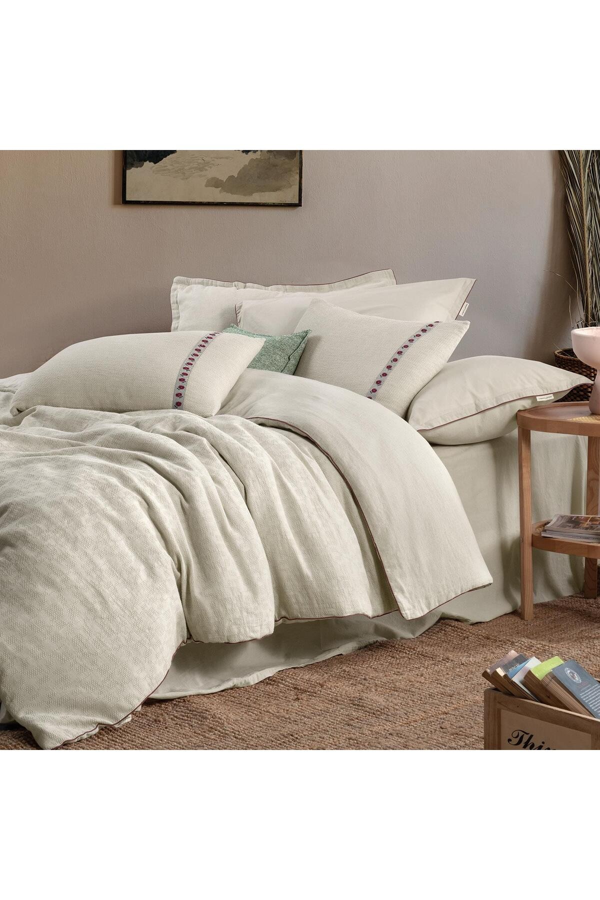 Mood Comfort Lena Tek Kişilik Nevresim Takımı Bej