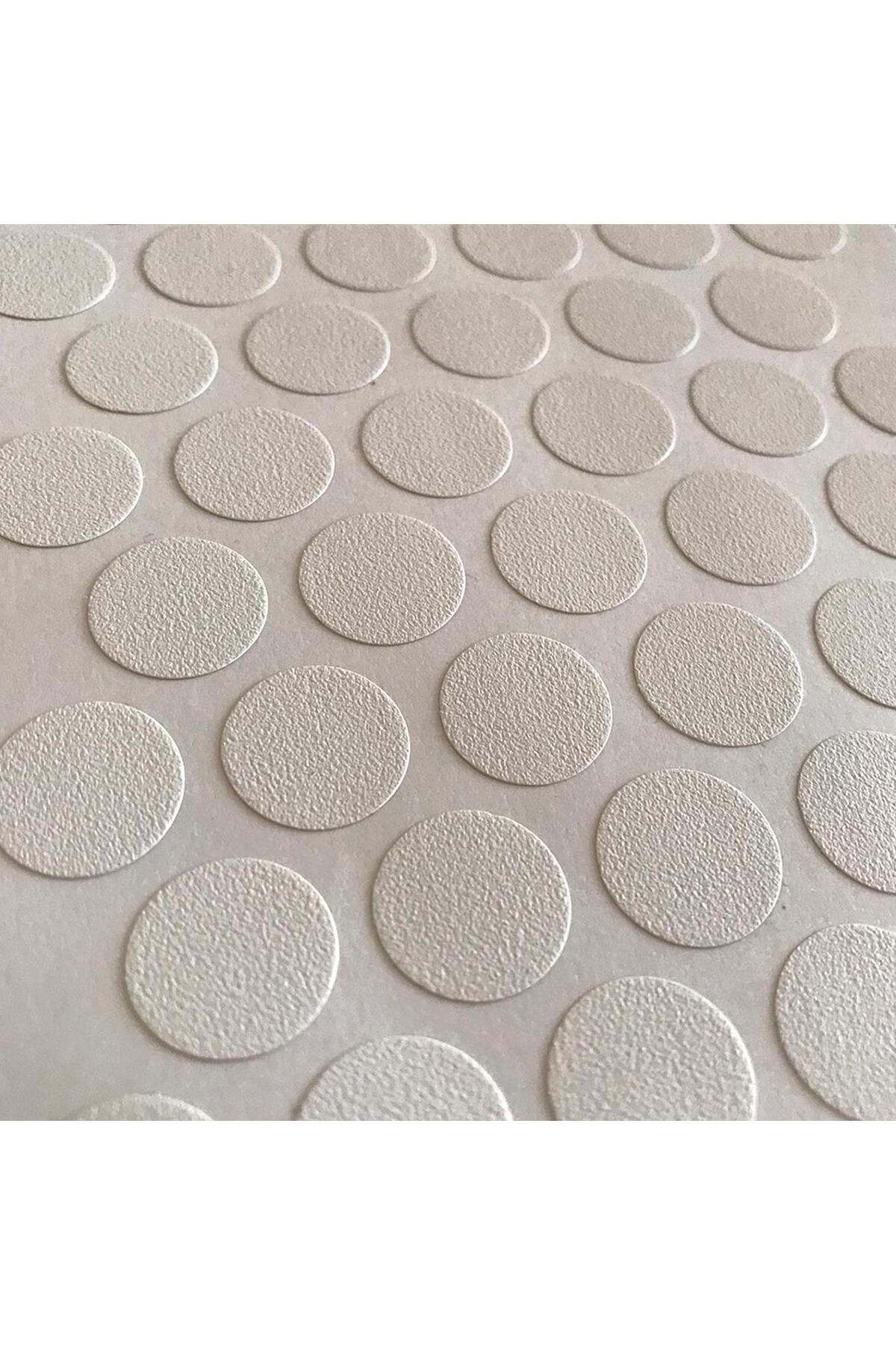 100 ADET Beyaz Vida Kapatıcı Yapışkanlı Vida Tapası Tıpası Kapağı Vida Gizleyici