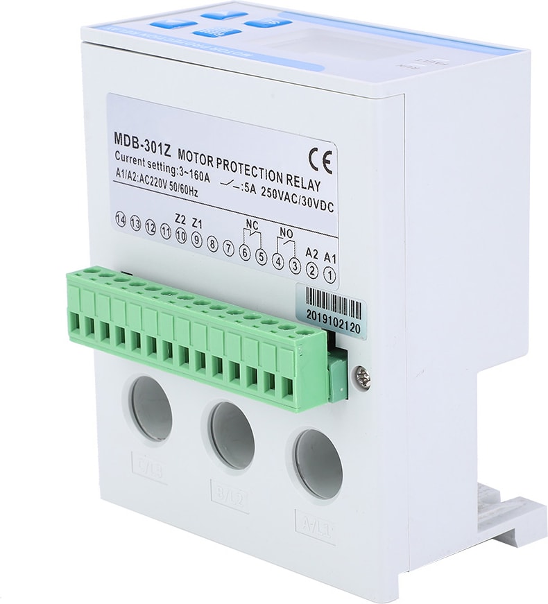 AC220V 3-160A Entegre Motor Koruyucu 3 Faz Dijital Aşırı Akım Faz Arızası Aşırı Yük Koruması (Yurt Dışından)