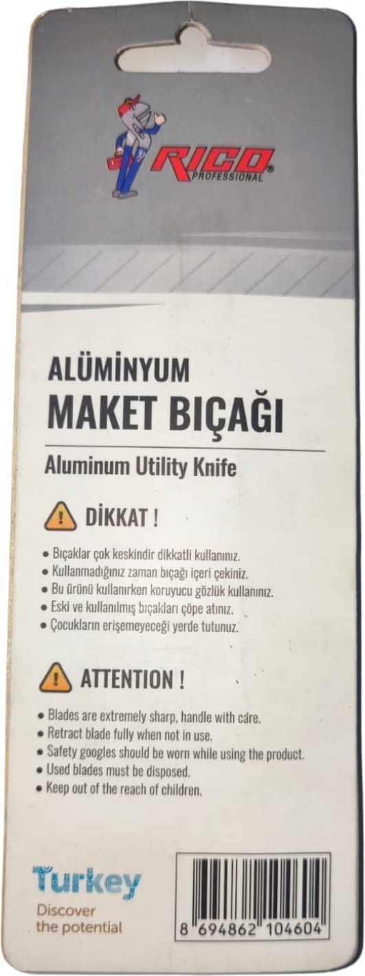 Alüminyum Maket Bıçağı
