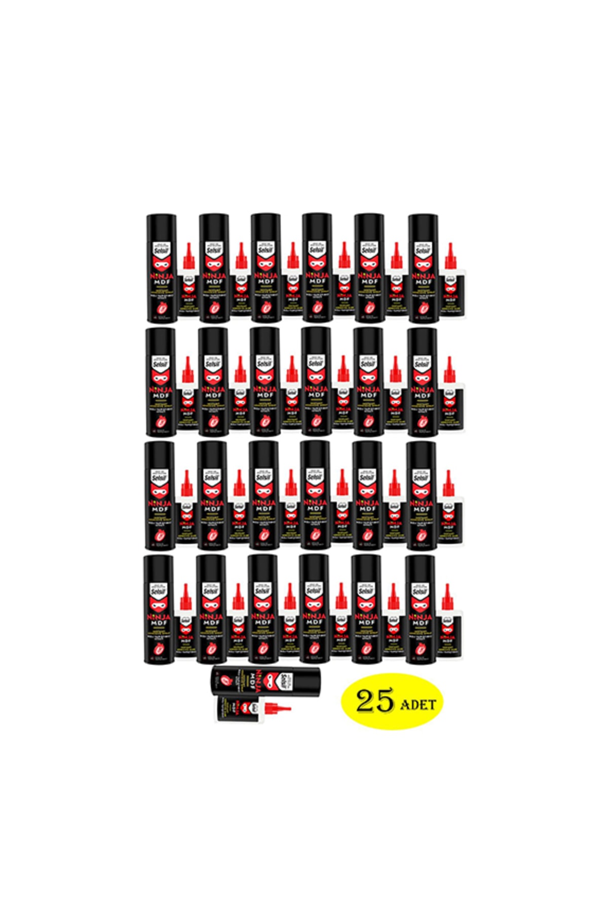 Ninja Mdf Hızlı Yapıştırıcı 25 Adet 400 ml 100 gr (1 KOLİ)