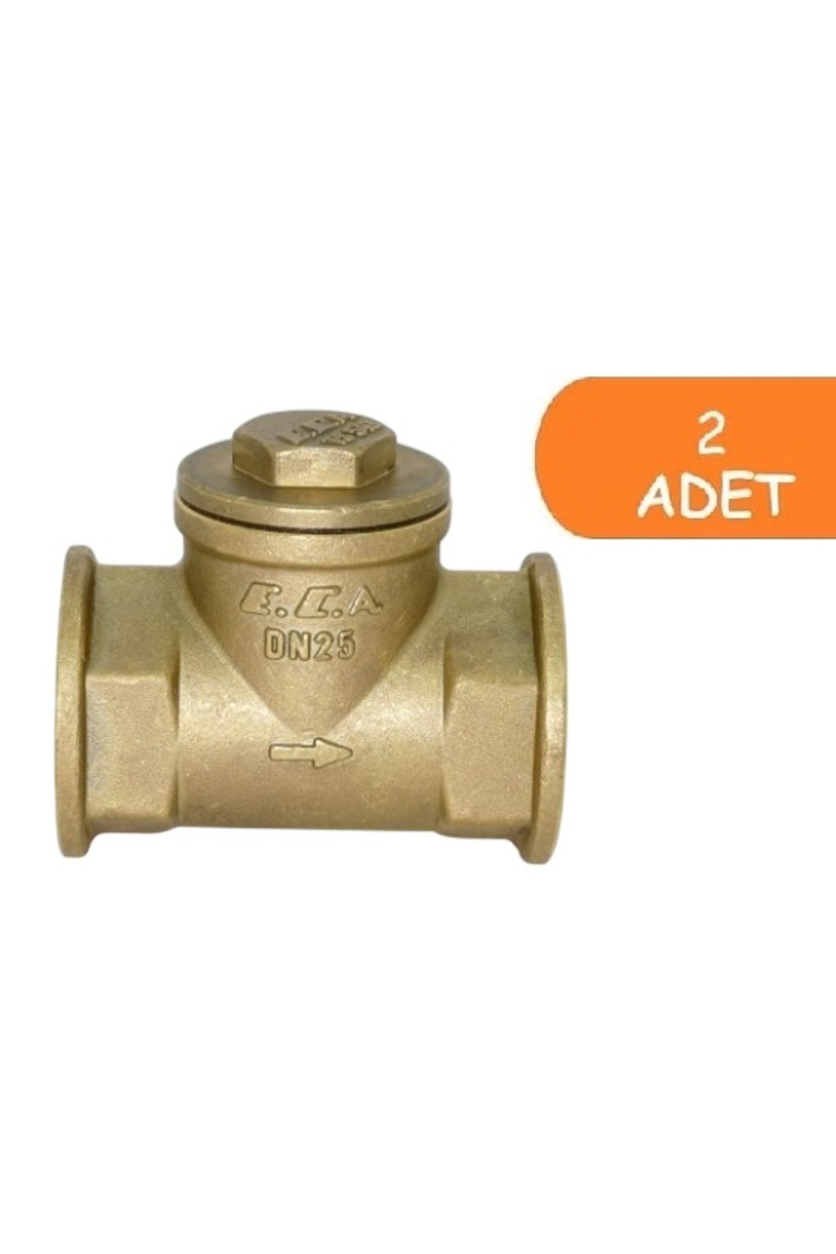2 Adet ECA 1/2" Yatay Çekvalf 601007022