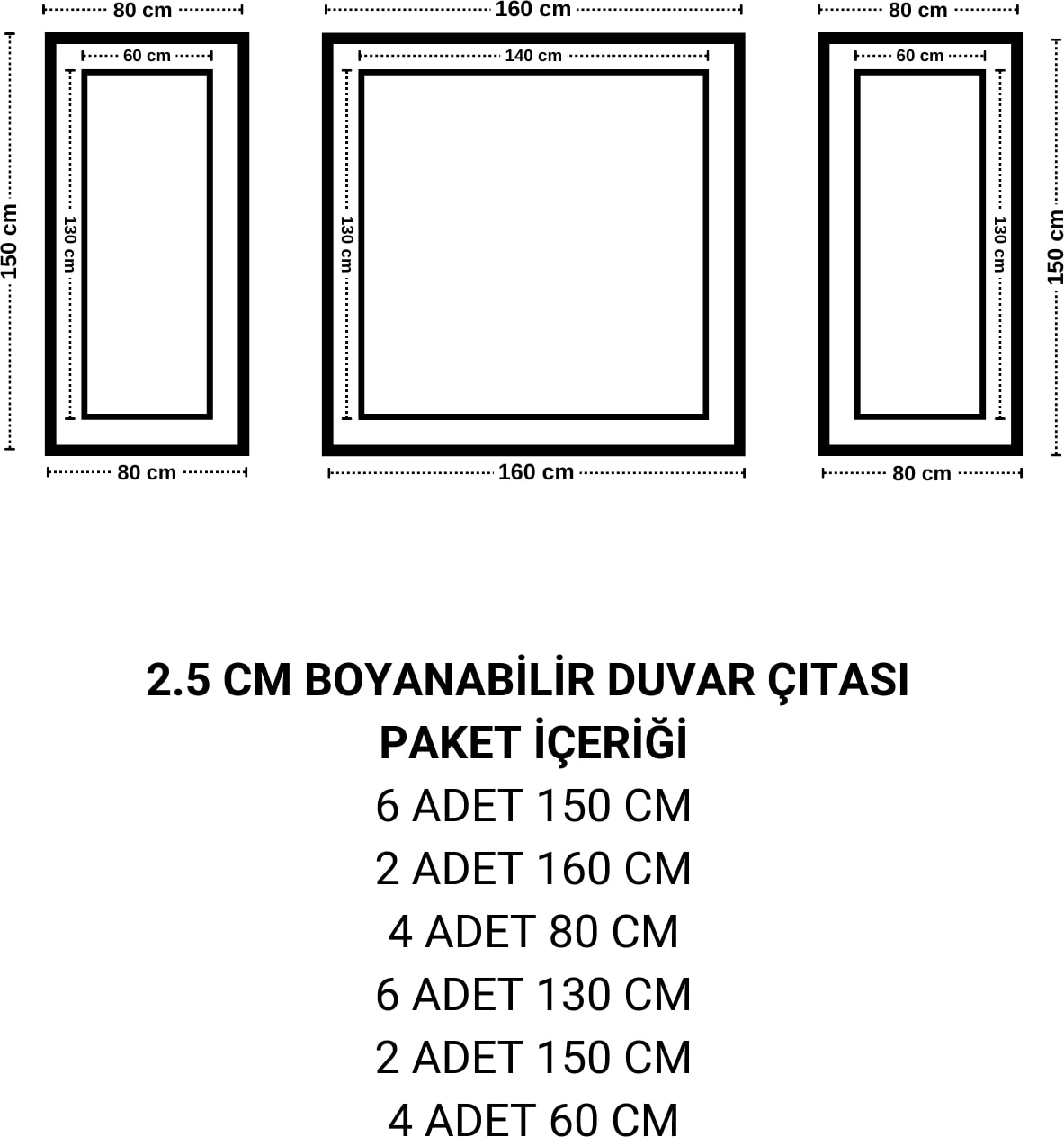 Boyanabilir Dekoratif Hazır Kesimli Duvar Çıtası Kolay Kurulum Salon Antre Modern Tasarım