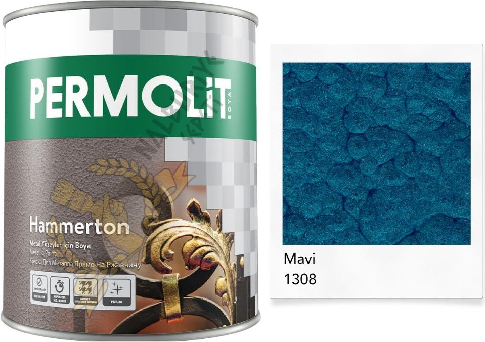 Hammerton Dekoratif Metal Boyası Mavi 0.75 Lt.