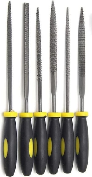 Miini Eğe Seti 6'lı Hobi Seti Törpü Eğe Ahşap 160 mm