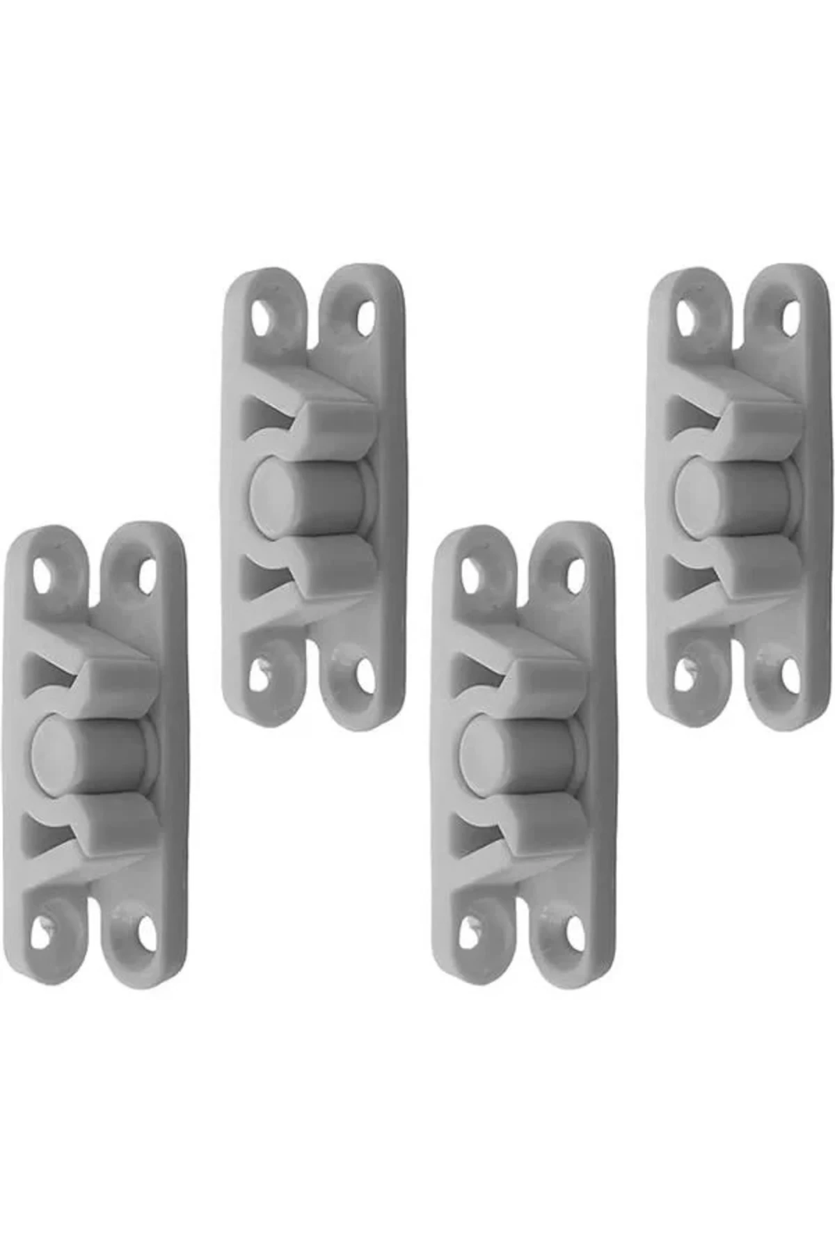 Sineklik Ve Dolap Kapakları Için Çıt Çıtlı Tutucu Kilit 4lü Beyaz