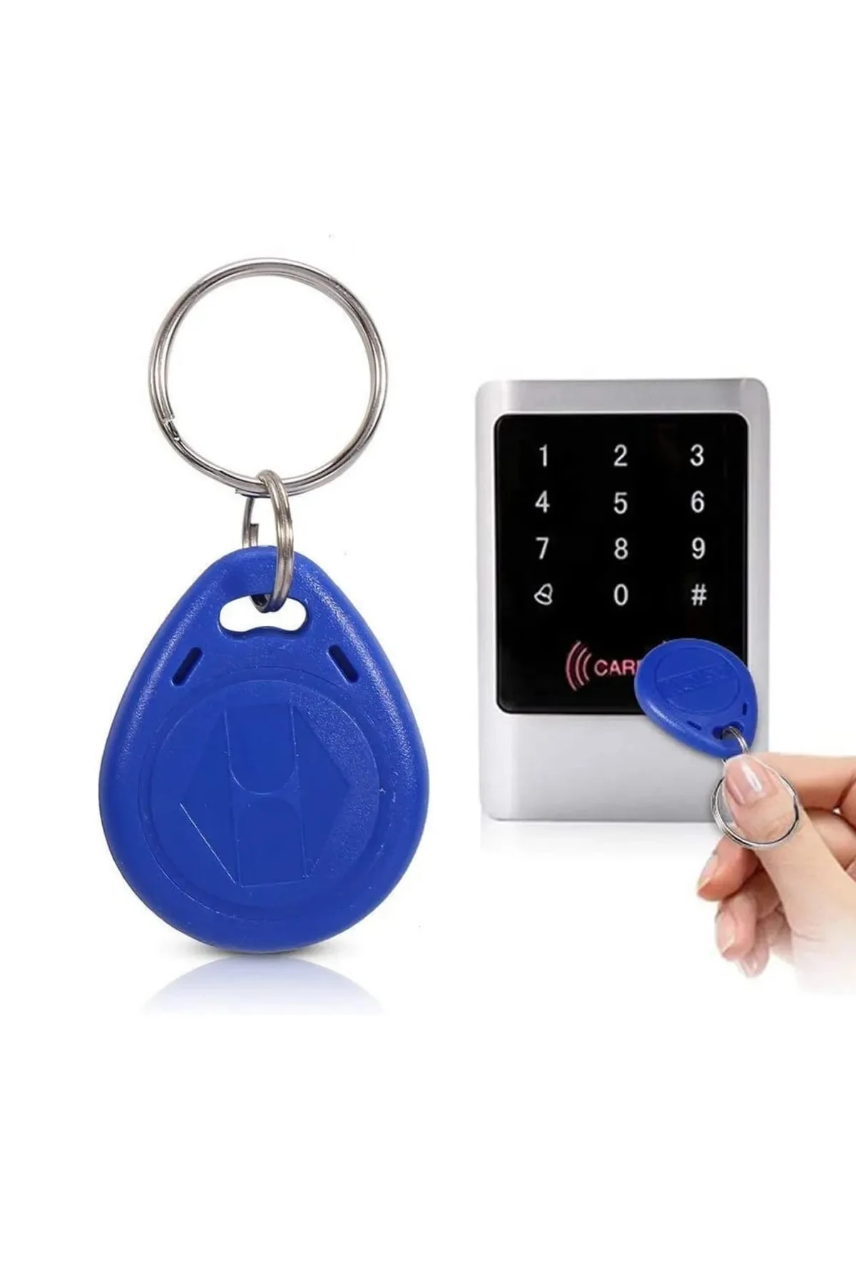 100 Adet Bina Giriş Kapılarına Akıllı Kilit Çip Anahtar (ID'Lİ, KİLİT VARKEN YÖNETİCİ KARTLA KOPYA)
