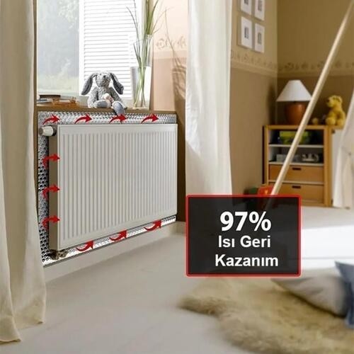 7 Adet Isı Yalıtım Levhası 10 mm Petek Kalorifer Radyatör Arkası Izolasyon Plaka