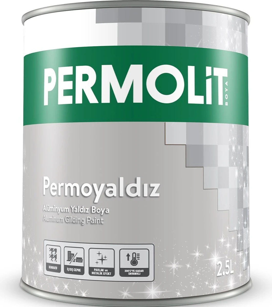 Isıya Dayanıklı Dekoratif Yaldız Boya Alüminyum 0.375 Lt.