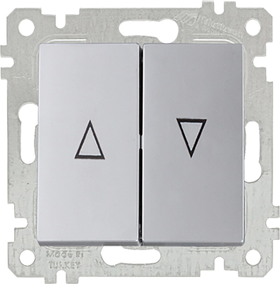 Rita Mekanizmalı Tuş Jaluzi Anahtarı (Vidalı) Inox