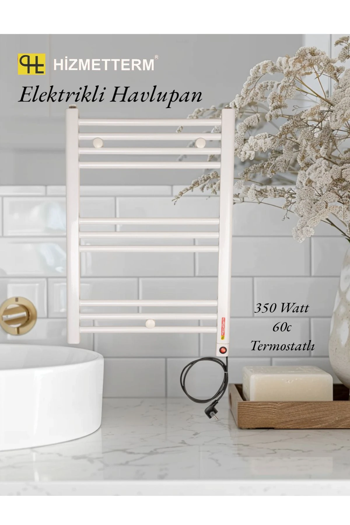 Elektrikli Havlupan 50x70 Beyaz