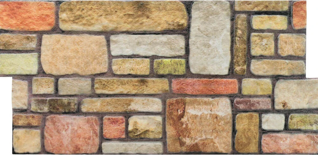 5 Adet (2,5m2) x Karma Taş Desenli 3 Boyutlu Renkli Strafor Köpük Duvar Kaplama Paneli (KR-307)