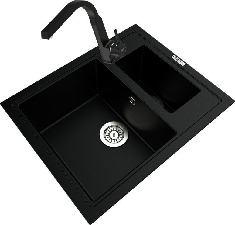 Cristalüx Granit Eviye P-04+Luxury Siyah
